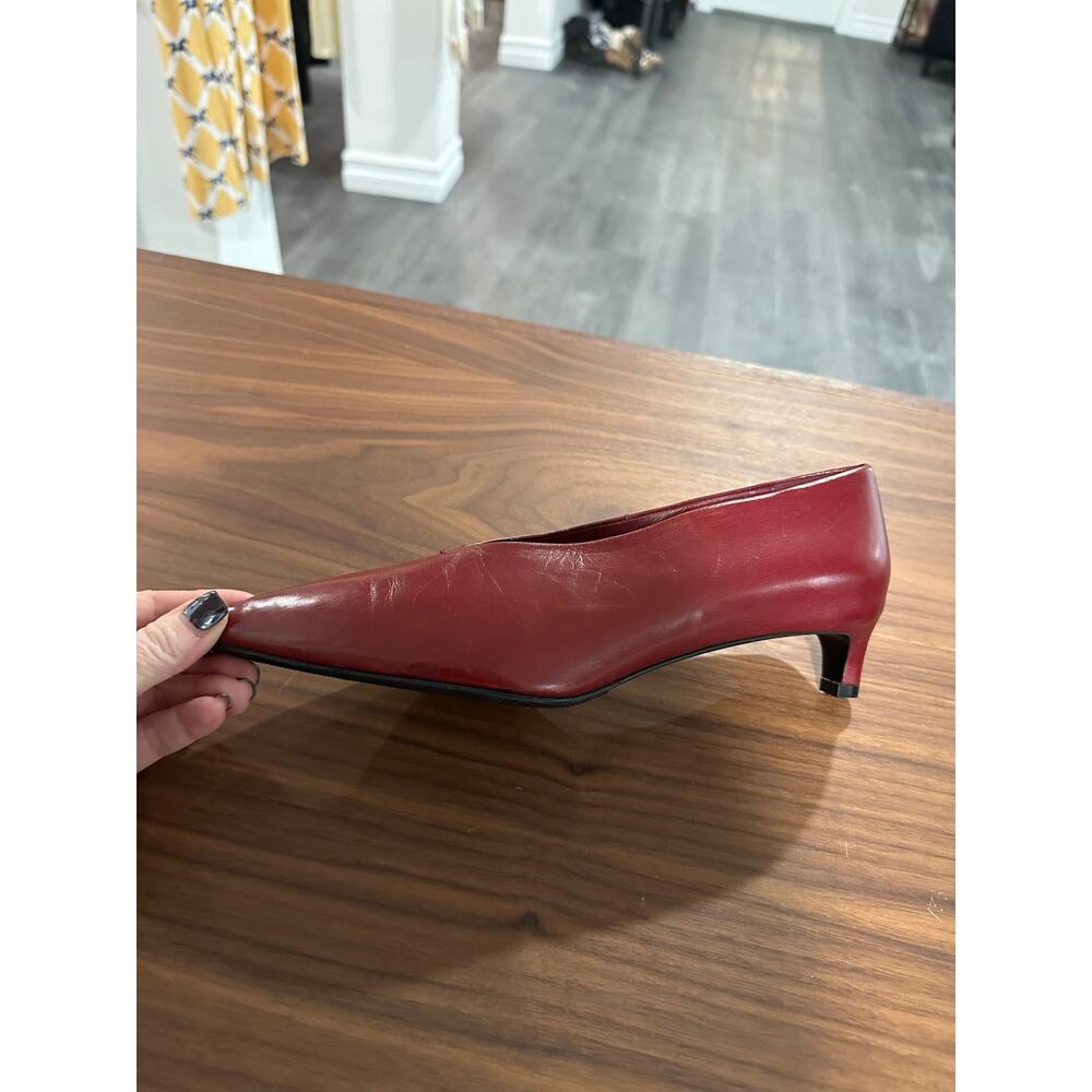 Jil Sander Kitten Heel Leather Pump Size 39(9) - Picture 11 of 11